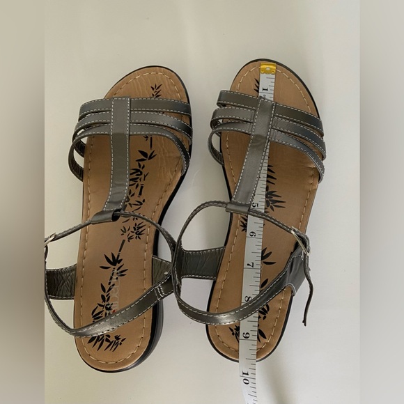 Women’s‎ Alberto Metallic Gray Strappy Sandals Size 38 US 7.5 NEW without box - Picture 9 of 16